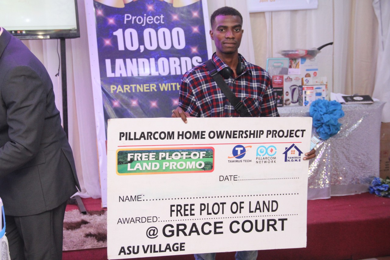 The winner of Free plot of land at Grace Court Estate, Asu-Village from Pillarcom Homes.