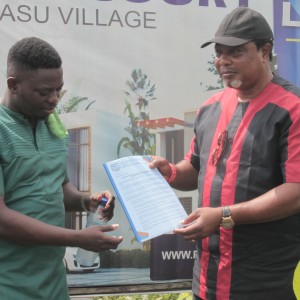 Presentation of documents By our CEO and veteran actor Mr Ladi Folarin