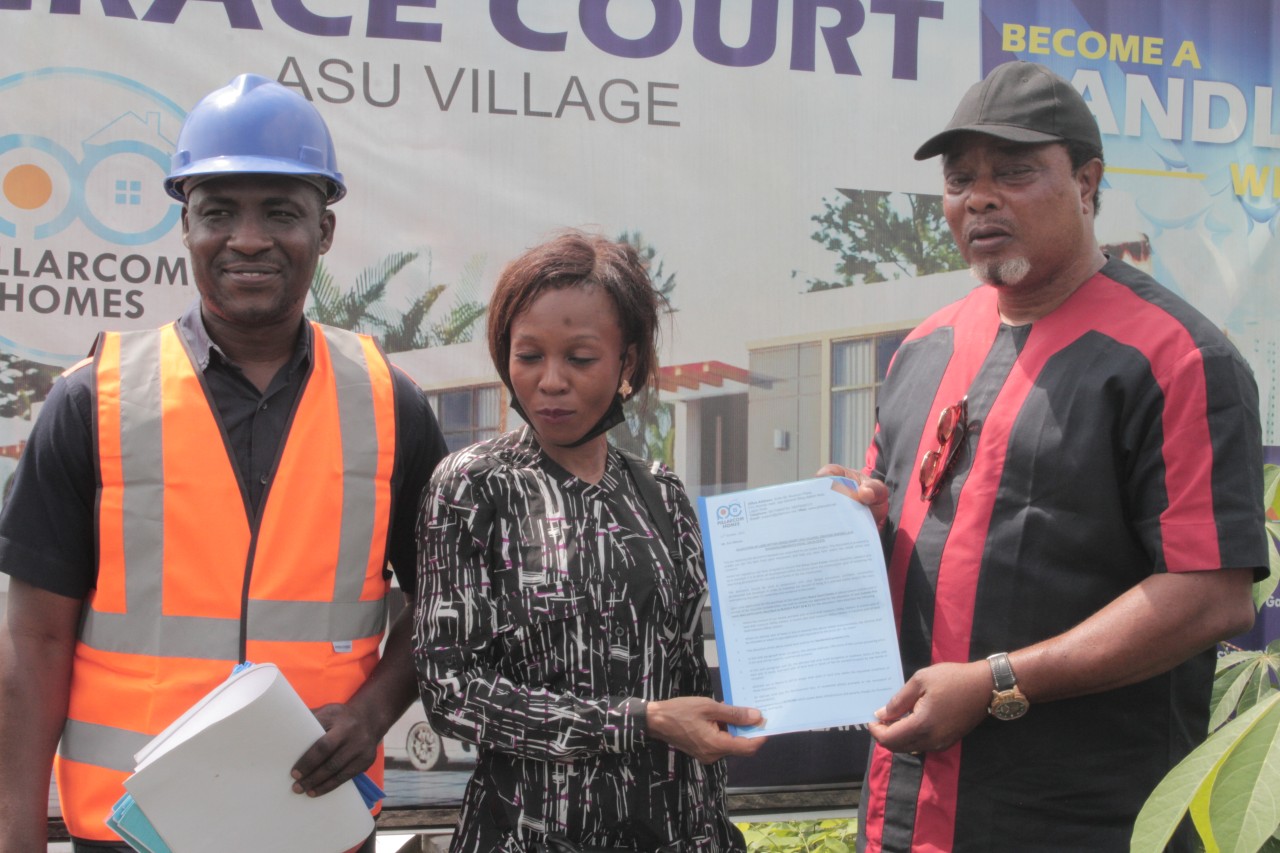 Presentation of documents By our CEO and veteran actor Mr Ladi Folarin