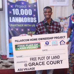 The winner of Free plot of land at Grace Court Estate, Asu-Village from Pillarcom Homes.