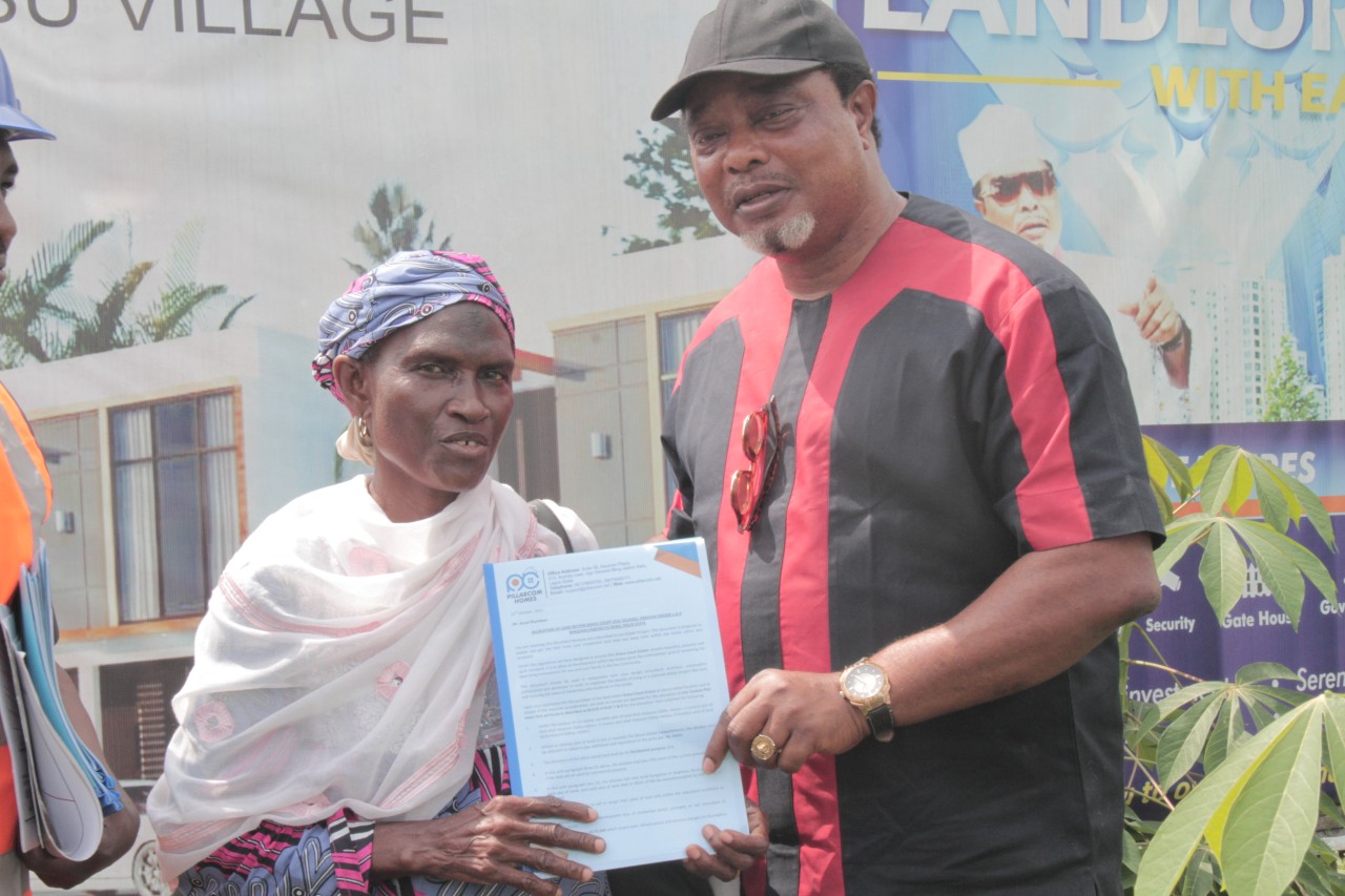 Presentation of documents By our CEO and veteran actor Mr Ladi Folarin