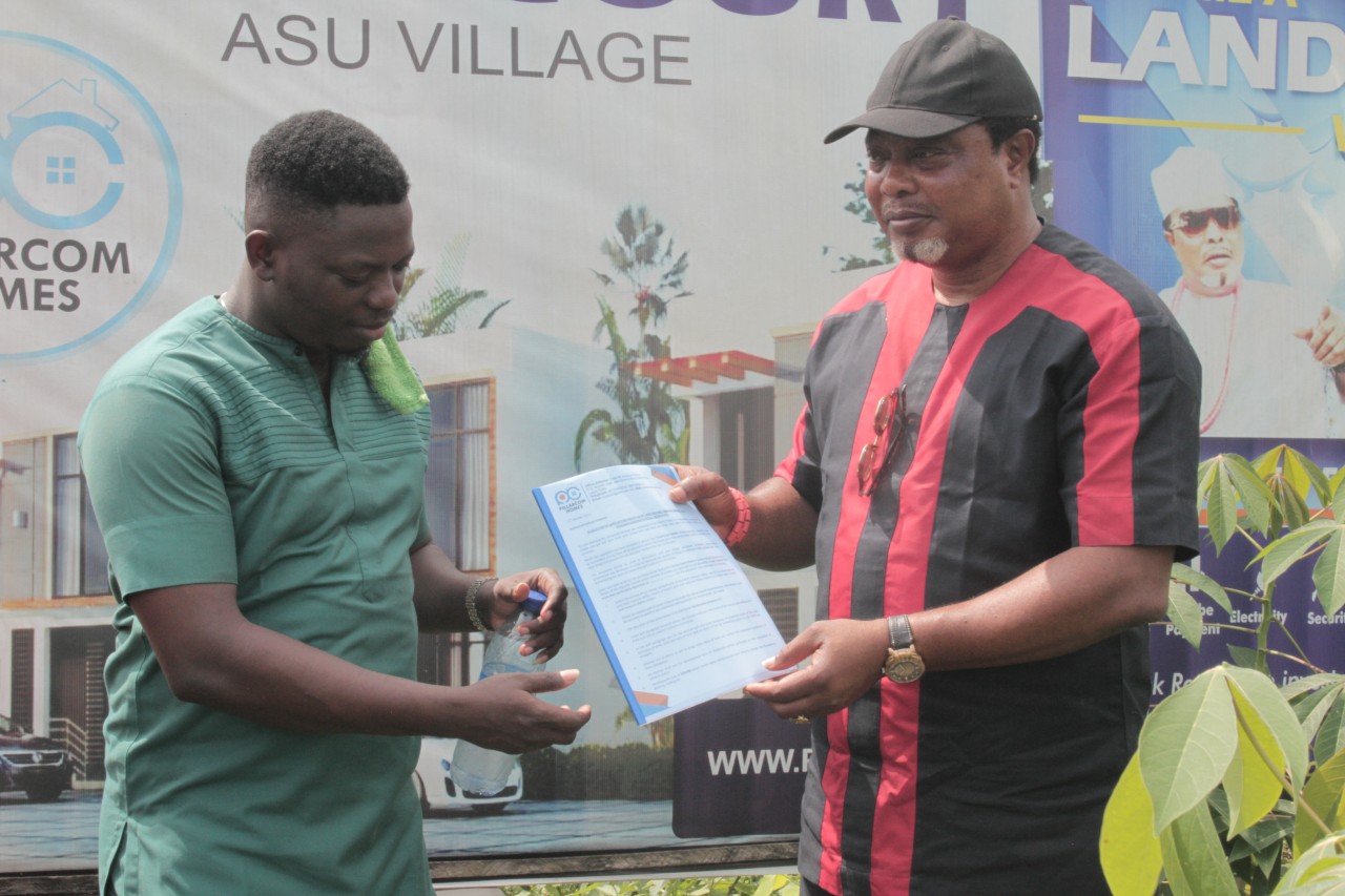 Presentation of documents By our CEO and veteran actor Mr Ladi Folarin